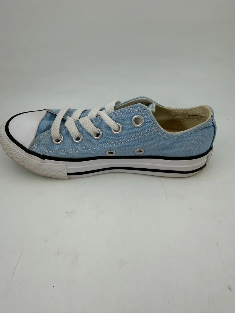 Converse Kid’s Chuck Taylor AS - SZ 11C- Lite Blue Canvas Low Top Sneakers Shoes
